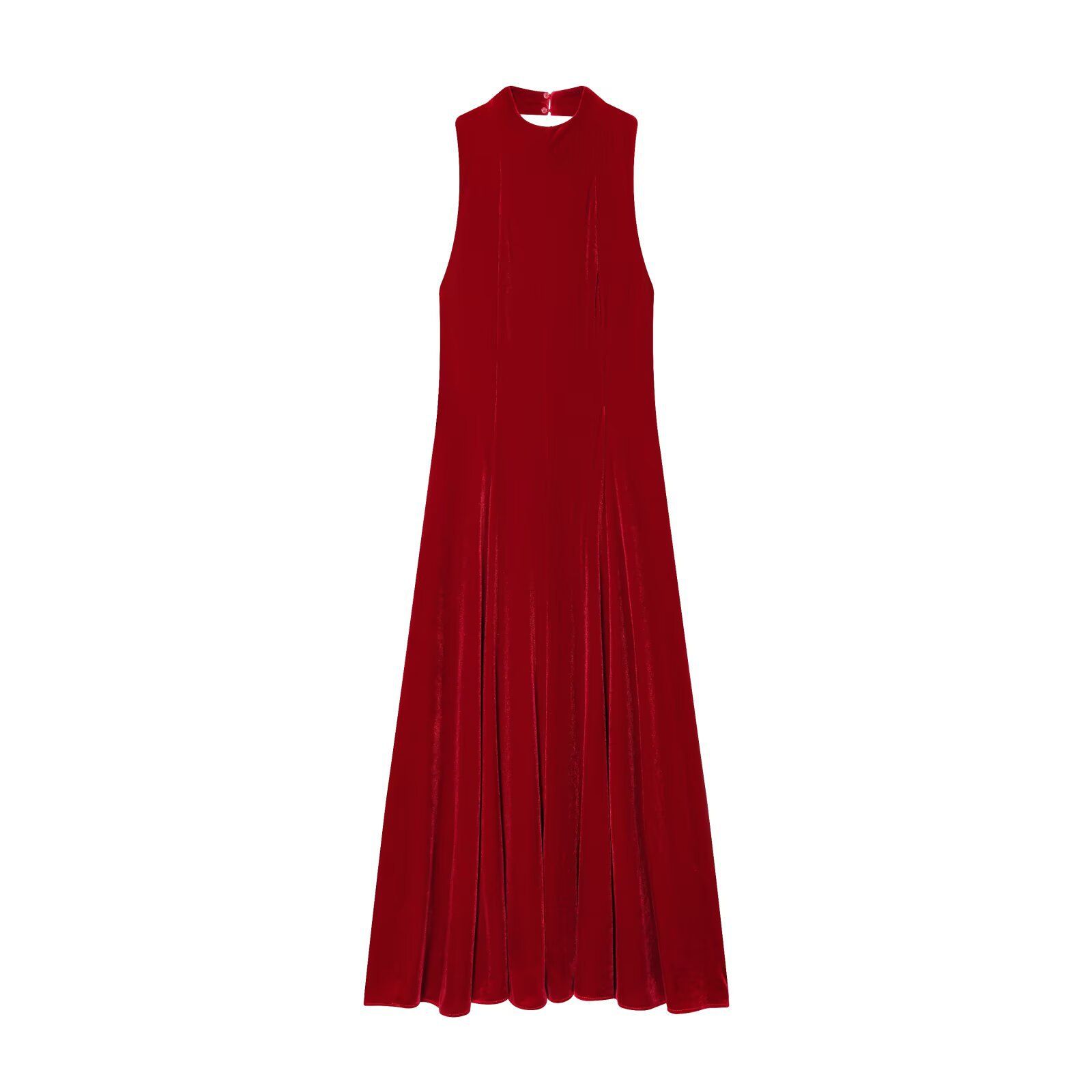 Velvet Midi Dress Classic Elegant KUN-00127