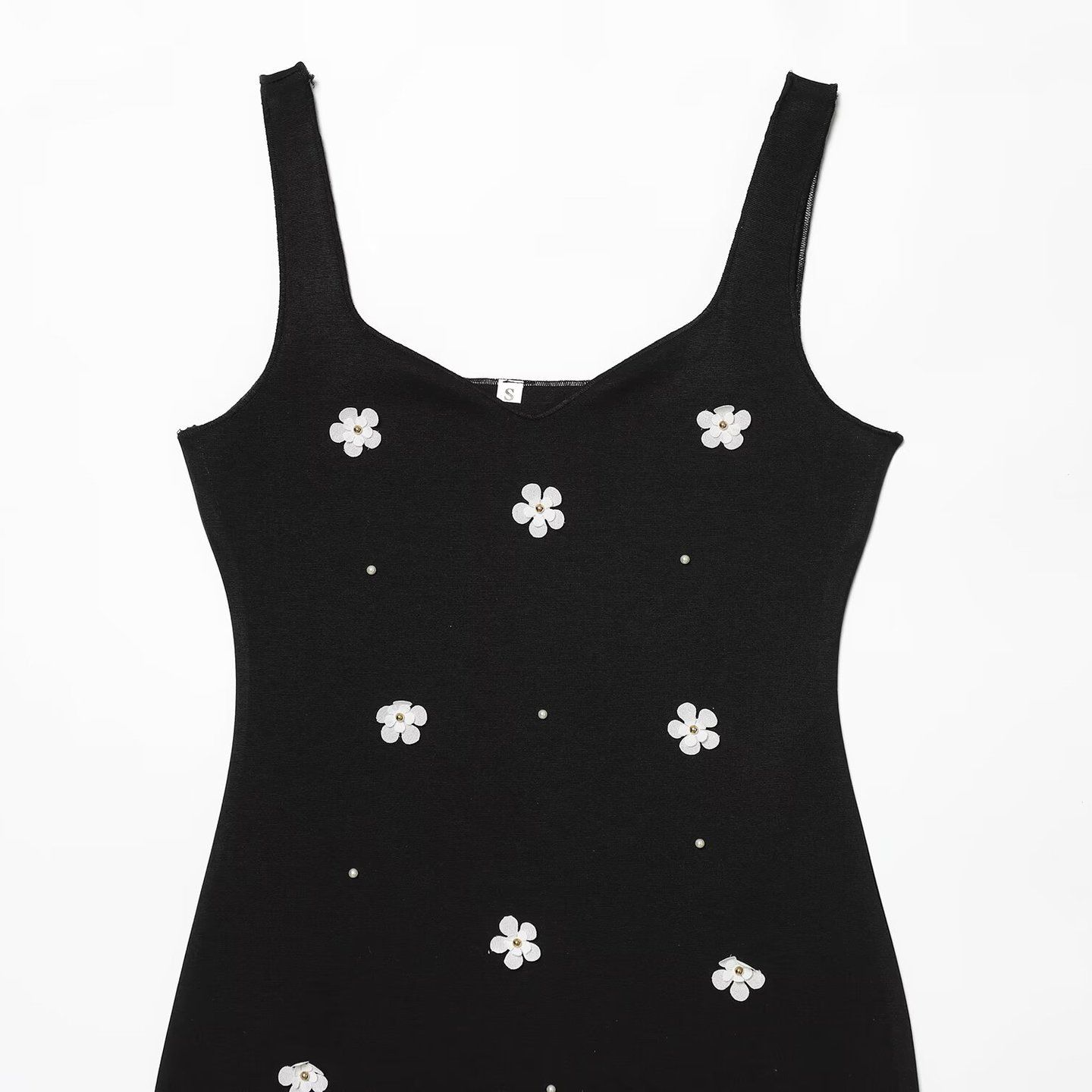 Abito midi floreale - Elegante ed elasticizzato KUN-00117