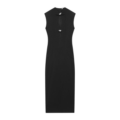 Sleeveless Hollow-Out Maxi Dress - Elegant & Slim Fit KUN-00021