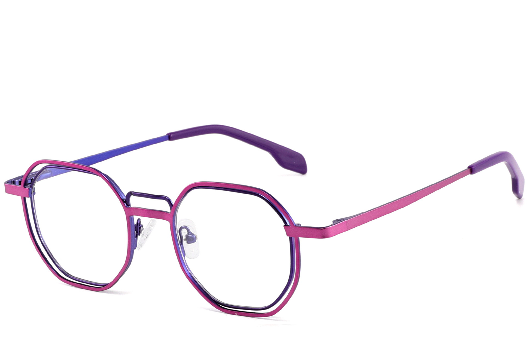 Geometric Purple Metal Glasses #BS2425-1326