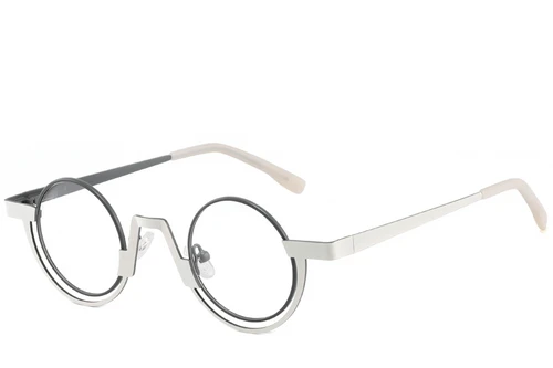 Geometric Grey Metal Glasses #BS2425-1334