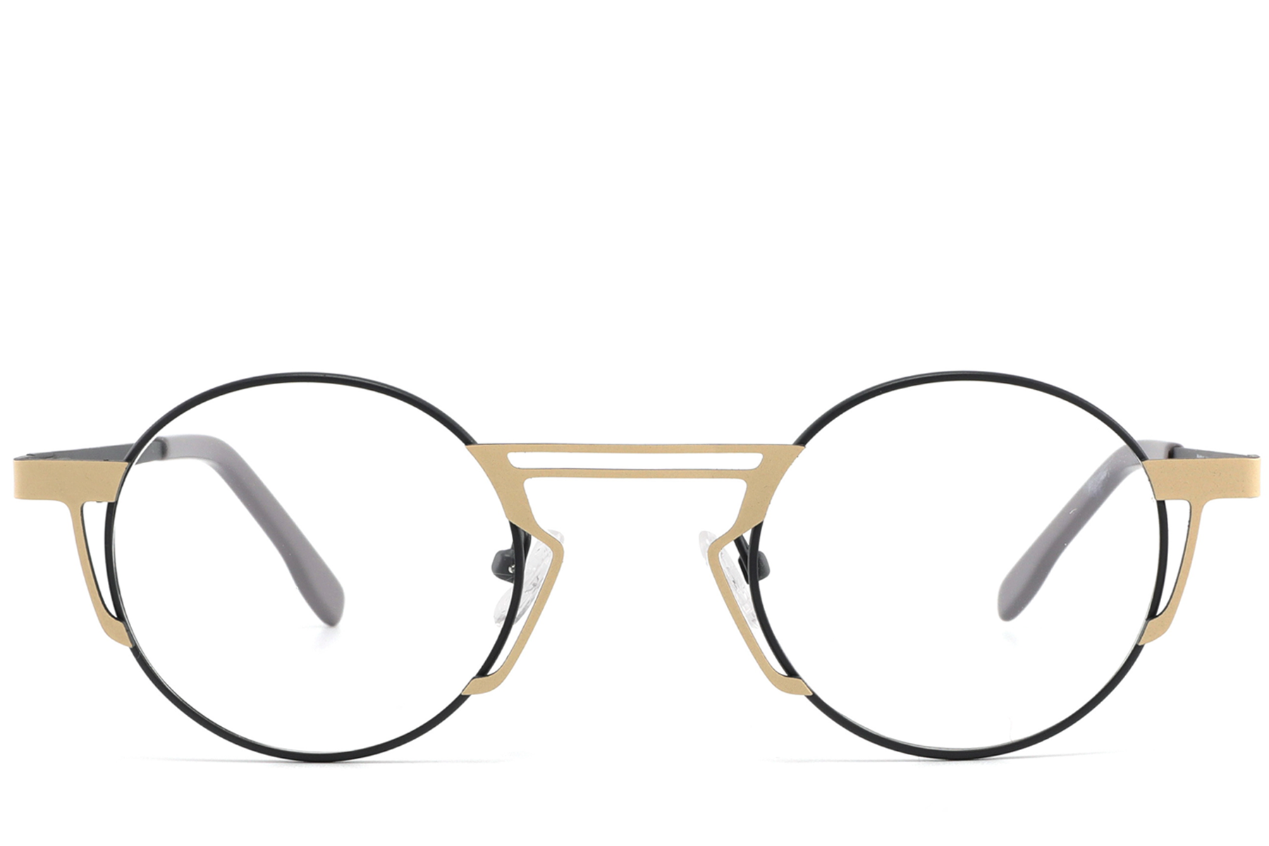 Geometric Grey Metal Glasses #BS2425-1339