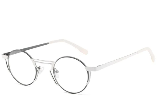 Lunettes géométriques en métal noir #BS2425-1340