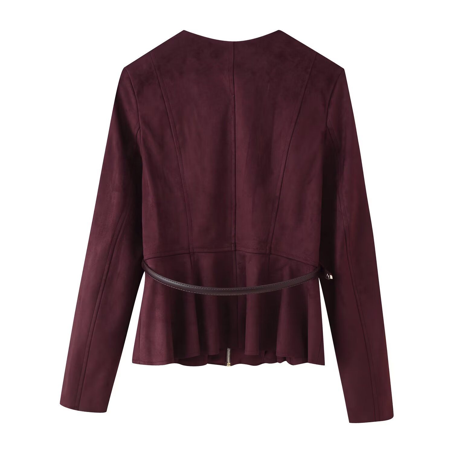 Suède minirokjasje met riem - Europese stijl KUN-00291