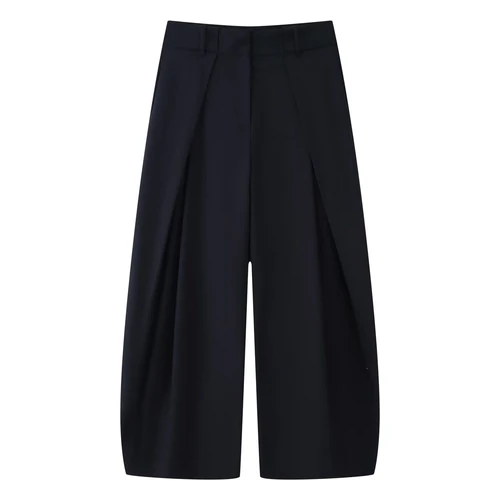 Wide Leg Pleated Pants - Stylish Loose Fit Trousers KUN-00028