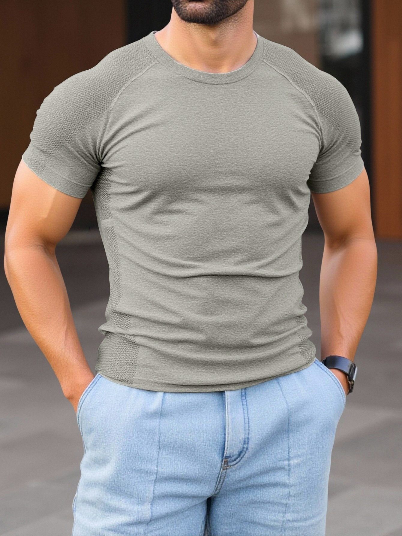 Slim-Fit Quick-Dry Men's Muscle Training Bodysuit for Running and Fitness