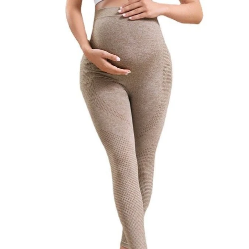 High-Waisted Slimming Supportive Maternity Leggings for Women with Autumn S-Shape Fit