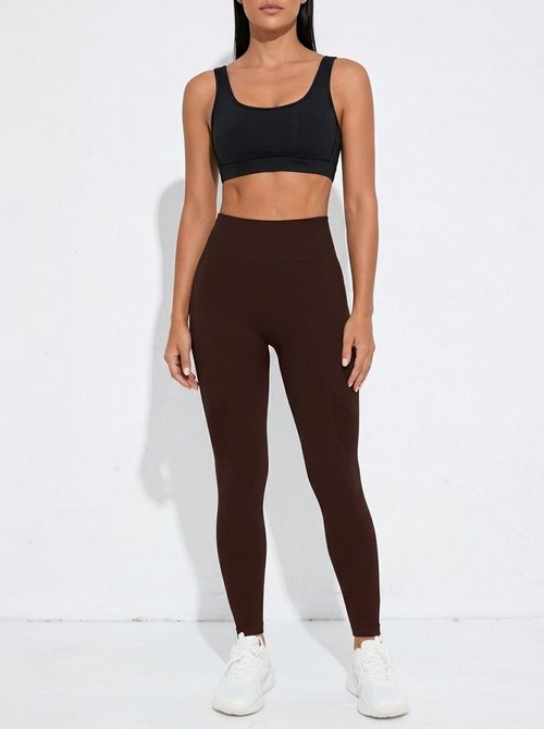 Pantaloni da yoga a vita alta, snellenti, sollevanti e ad asciugatura rapida per donna, con una vestibilità sexy a forma di S.