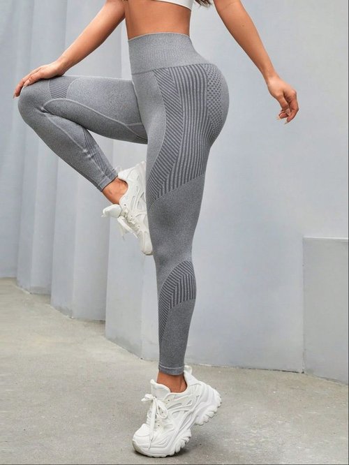Pantaloni da yoga a vita alta, snellenti e ad asciugatura rapida, per donna, con una vestibilità sexy a forma di S.