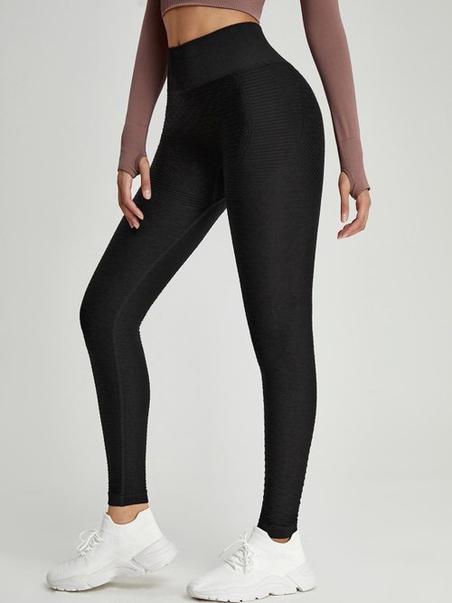 Pantaloni da yoga a vita alta snellenti con effetto push-up a S per donna