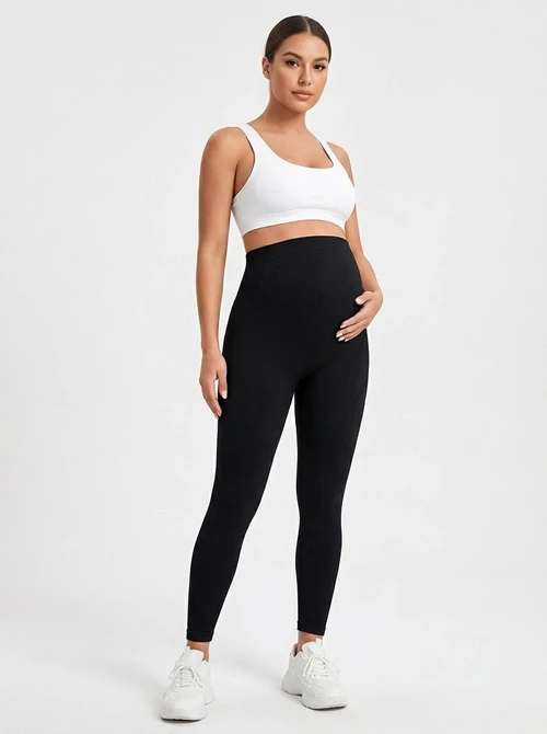 High-Waisted Slimming Quick-Dry Winter Maternity Yoga Leggings for Women