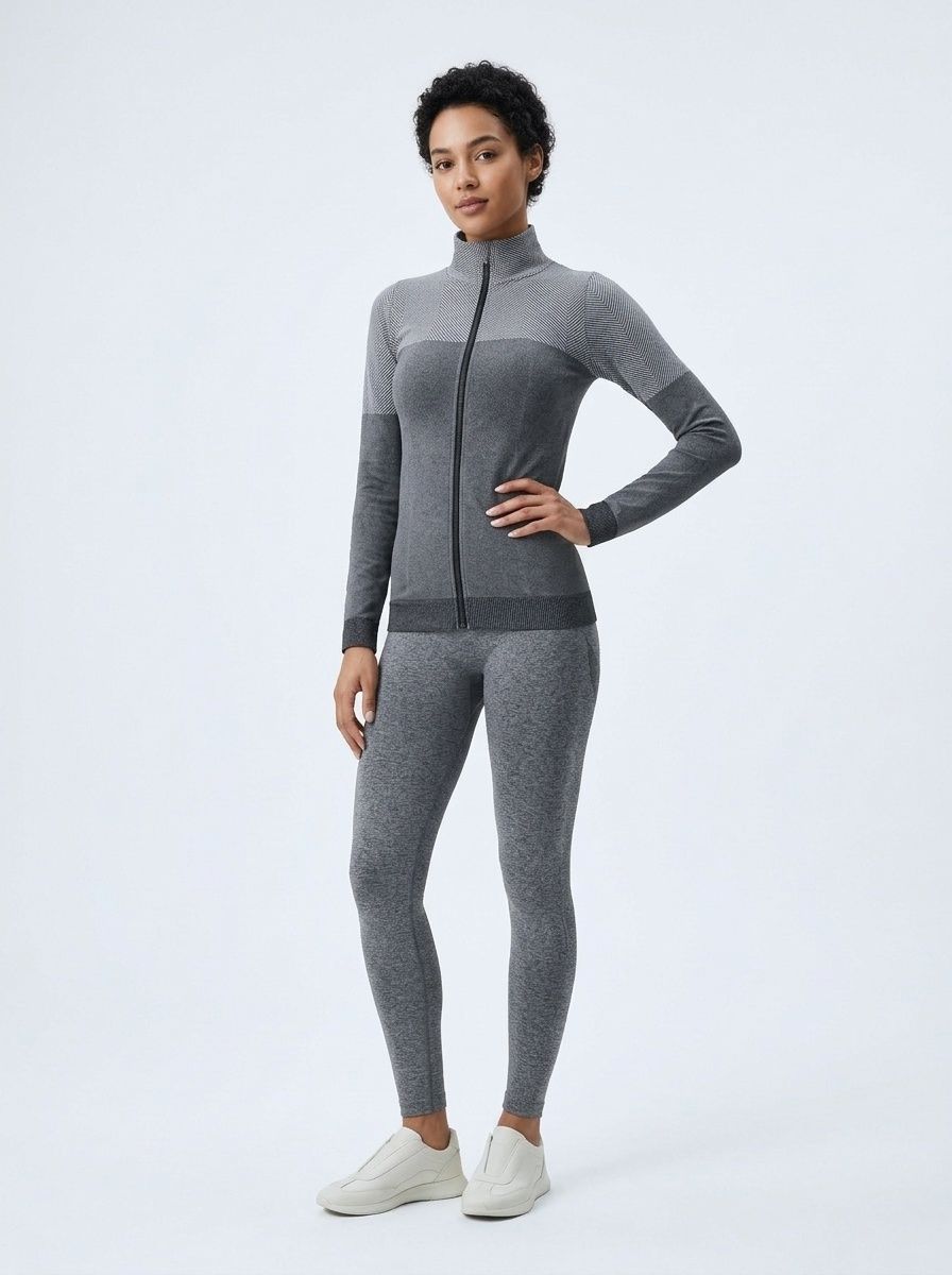 Slim Fit Zip-Up Quickdry Winter Sports Jacket for Women with Slimming S-Shape Design