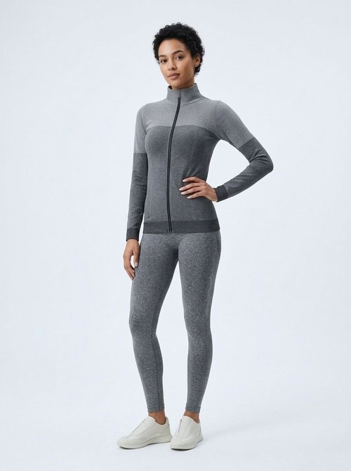 Slim Fit Zip-Up Quickdry Winter Sports Jacket for Women with Slimming S-Shape Design