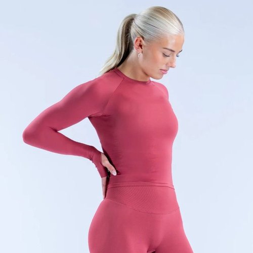 T-shirt da donna snellente, ad asciugatura rapida e sexy, a forma di S.
