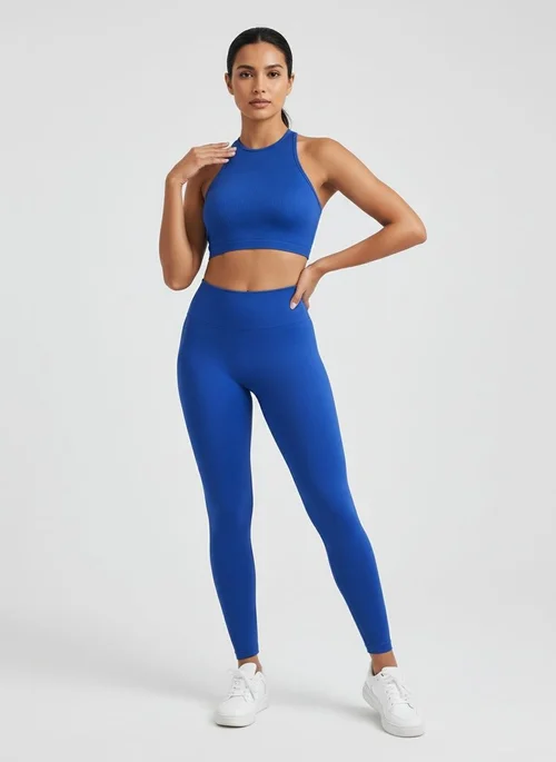 Completo da yoga da donna a vita alta, snellente e ad asciugatura rapida, con tecnologia traspirante.