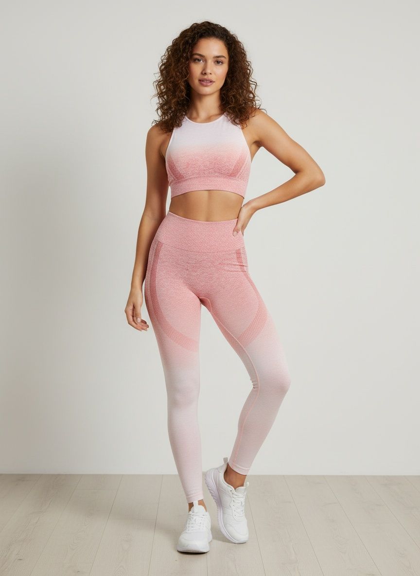 Slimming High-Waisted Quick-Dry Yoga Leggings Set with S-Shape Fit for Women