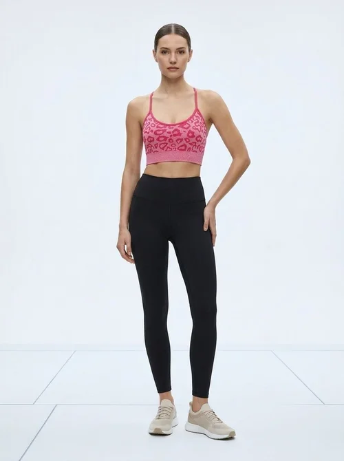 Sujetador deportivo push-up reductor con absorción de impactos para mujer