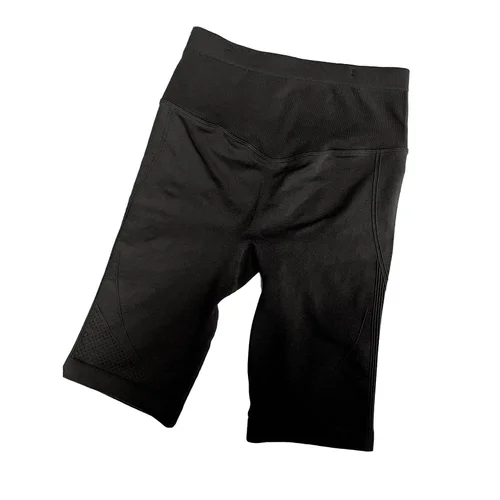 Hochgeschnittene, figurformende, schnelltrocknende Yoga-Shorts mit Taillentasche für Damen