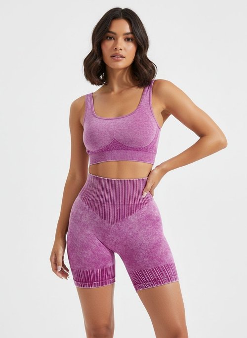 Pantaloncini da yoga a vita alta, snellenti e ad asciugatura rapida, con funzione push-up a S per donna.