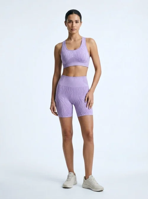 Pantaloncini da yoga a vita alta, snellenti, sollevanti e ad asciugatura rapida, con vestibilità a S per donna.