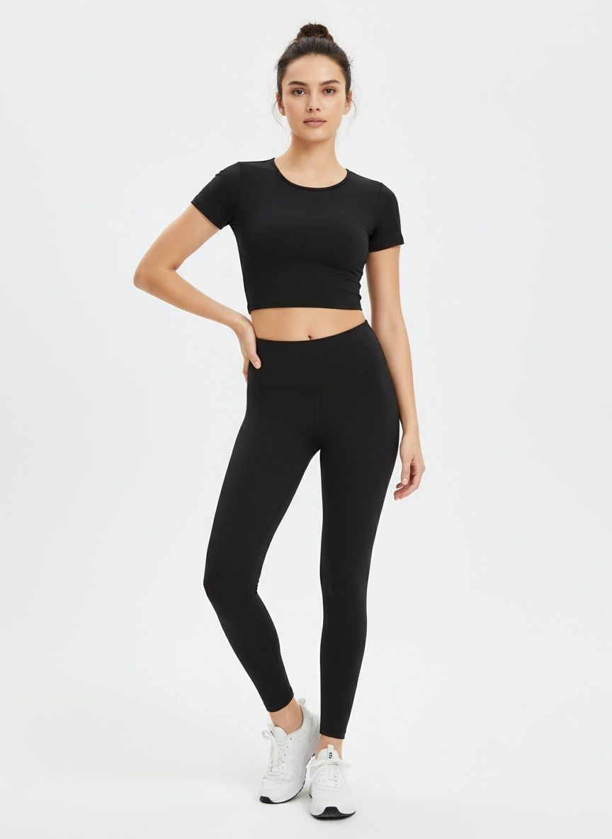 Slimming Shock-Absorbing Quickdry Sexy Push-Up Yoga T-Shirt with Padded Bra for Women