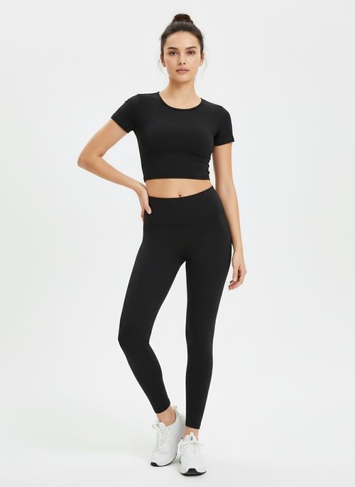 Camiseta de yoga push-up sexy de secado rápido, adelgazante y con absorción de impactos, con sujetador acolchado para mujer.