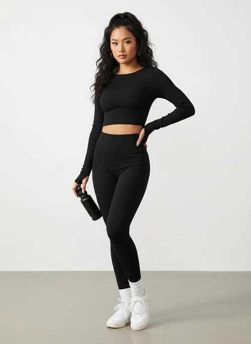 Backless Sexy Slimming Quickdry Long-Sleeved Pilates Sports T-Shirt for Women