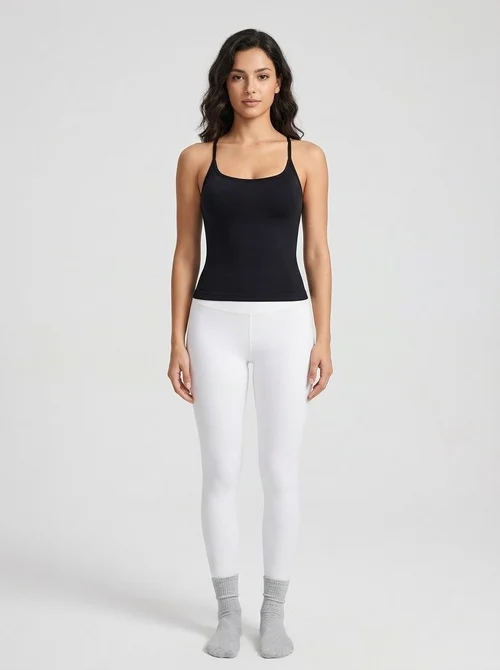 Camiseta sin espalda, sexy, reductora y de secado rápido para pilates y yoga para mujer (sin relleno)