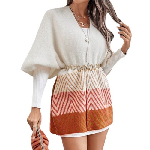 Cardigan/coprispalle in maglia di cashmere - Leggero, aperto sul davanti, ideale per primavera e autunno.