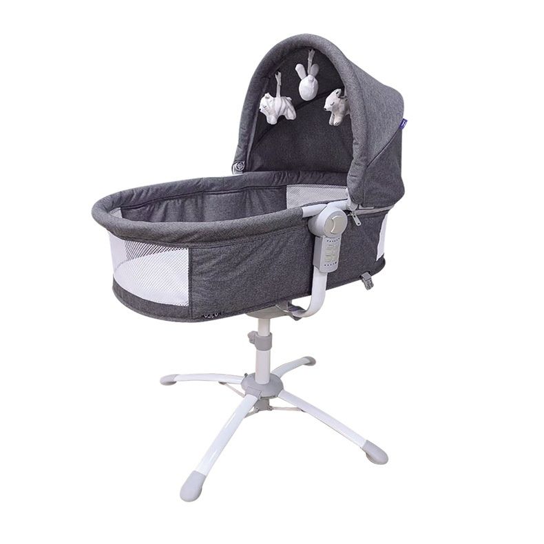 3-in-1 Electric Baby Rocking Chair & Bassinet - Grey