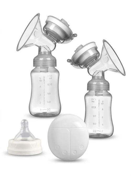 Extractor de leche eléctrico doble: portátil, silencioso y libre de BPA para la lactancia materna.