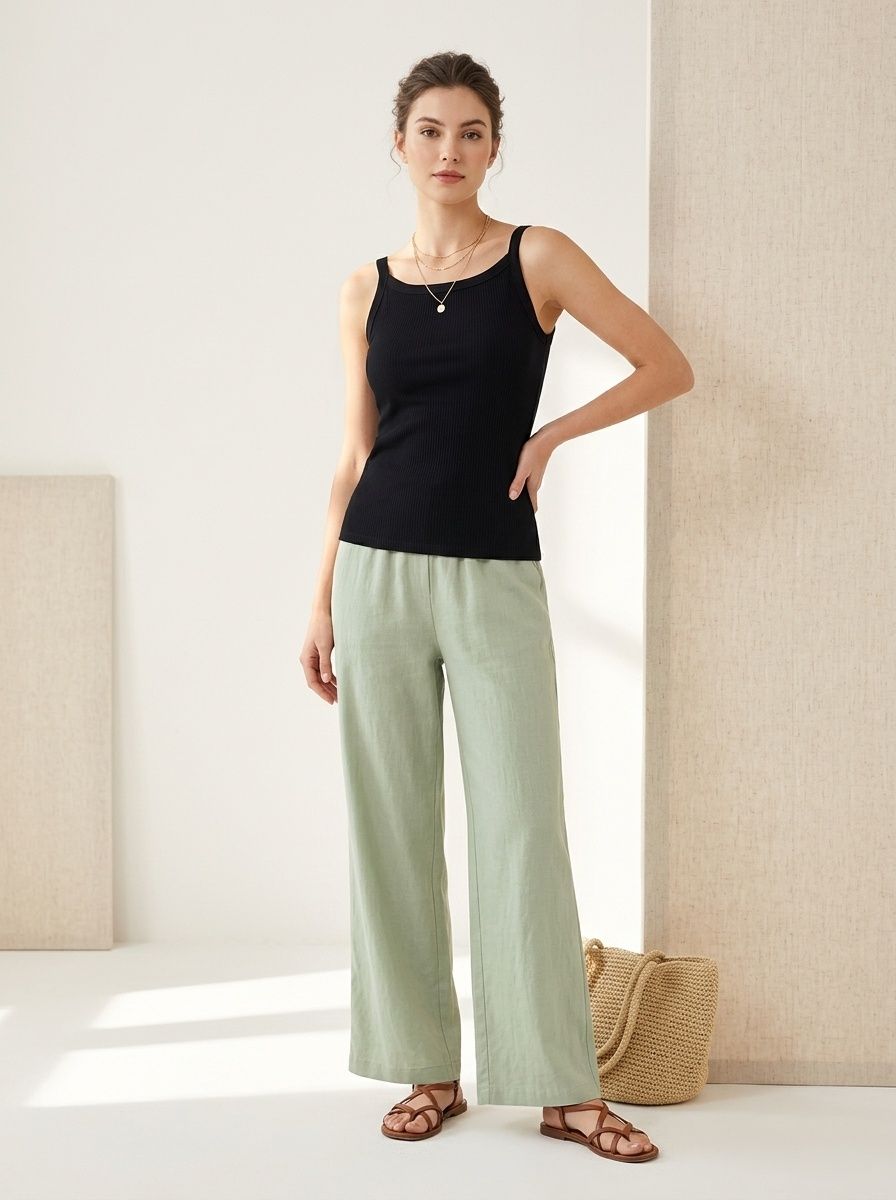 Canotta a coste essenziale - Versatile ed elegante