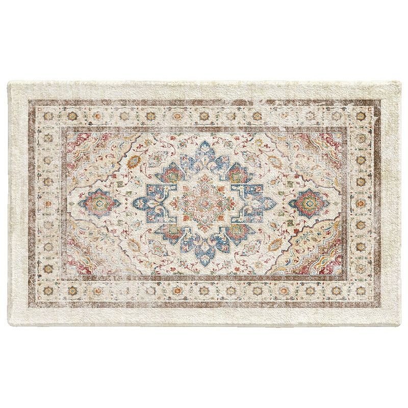 Washable Persian Area Rug - Non-Slip Entryway & Kitchen Mat