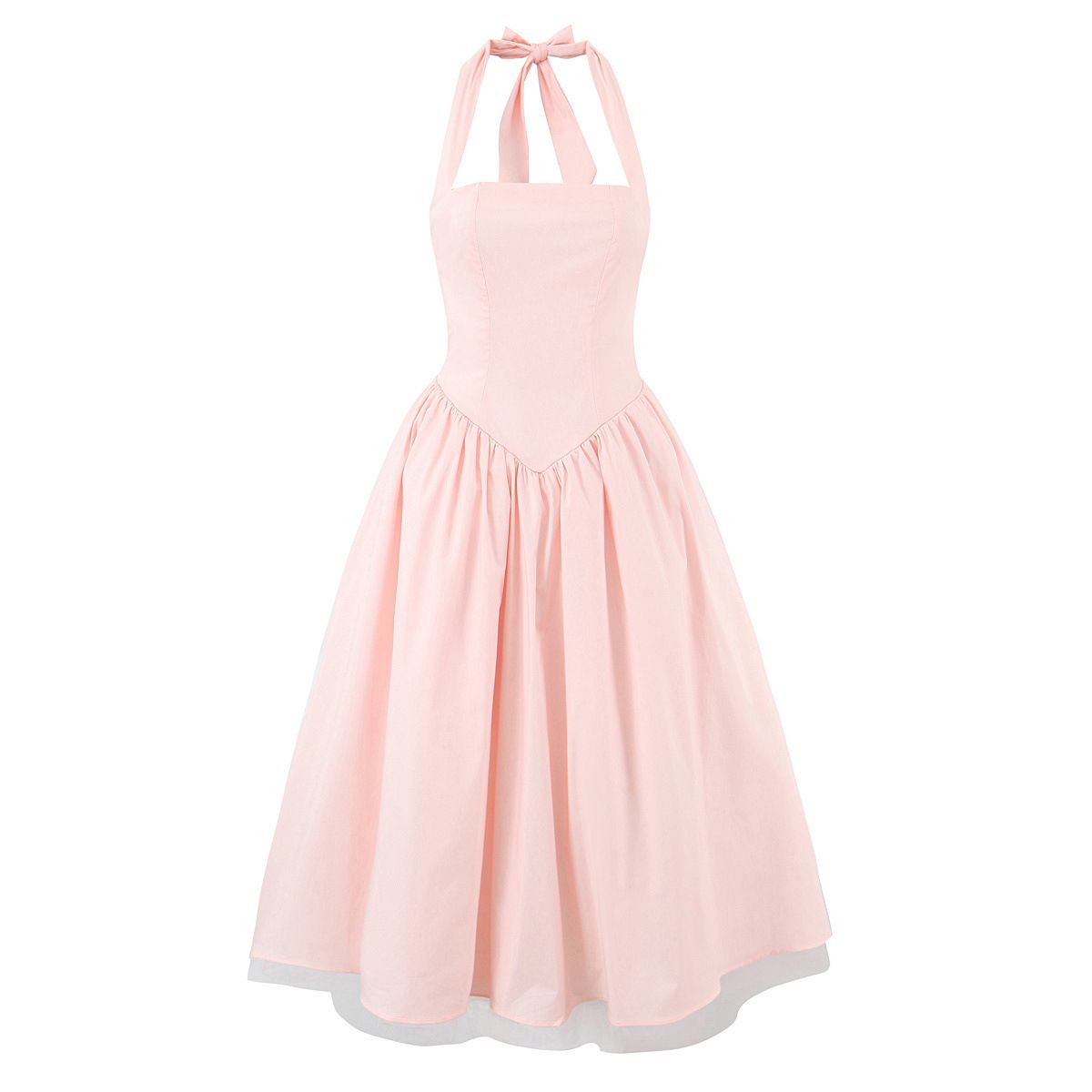 Mesh Halter Dress Classic Versatile Fashion KUN-00020