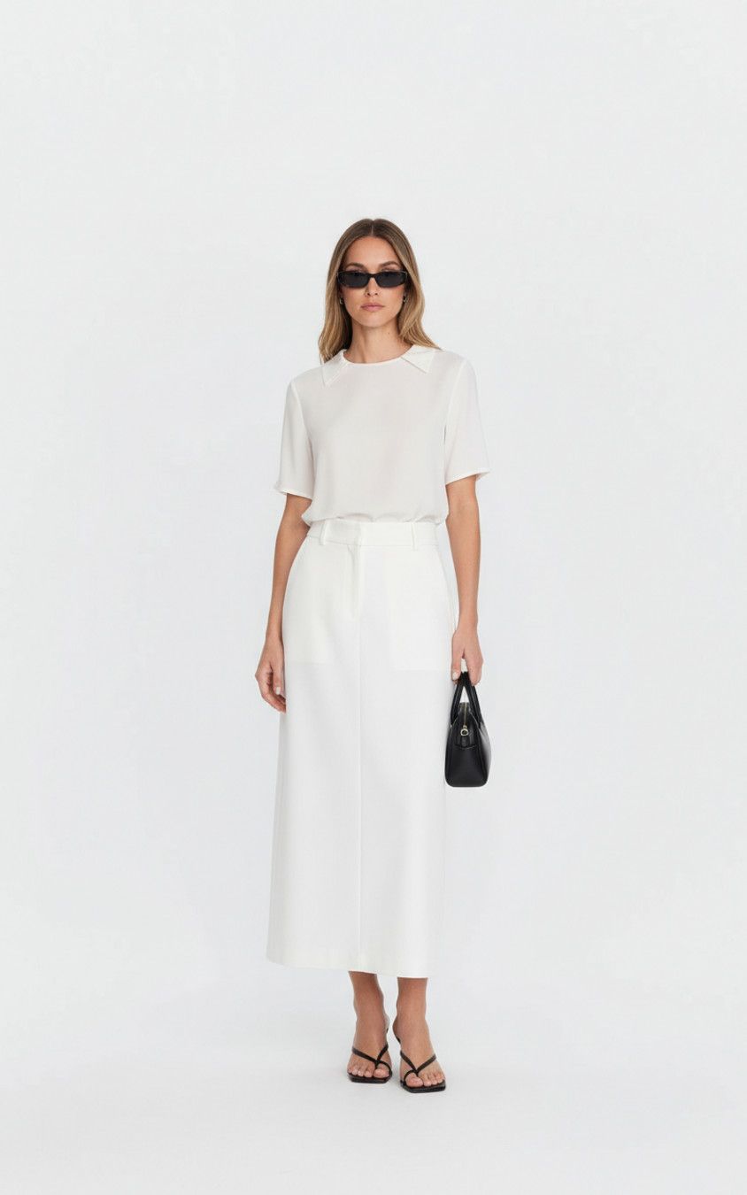 Polyester-spandex blend Mini Skirts Work Style Bottoms SFE-00001