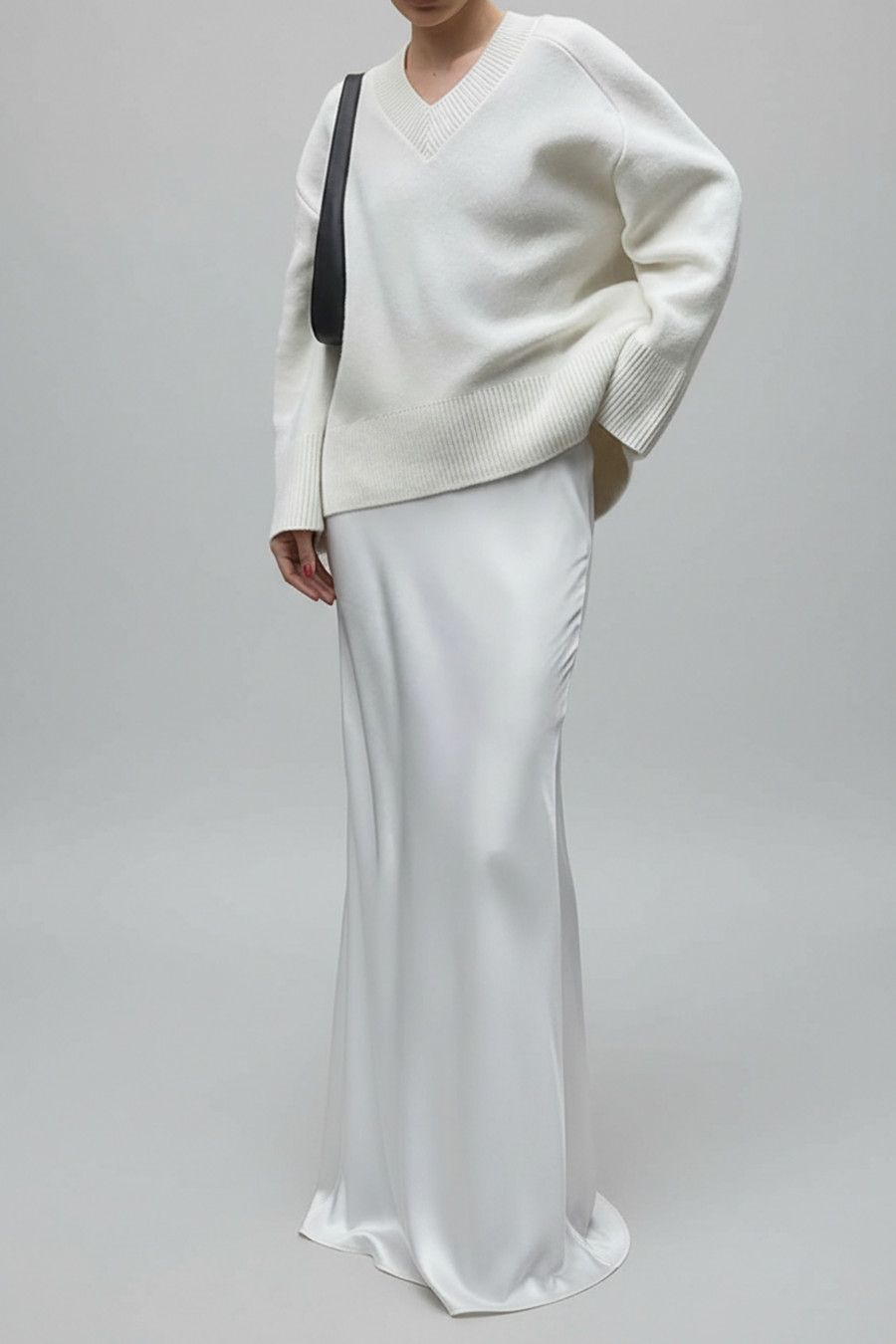 Satin Mini Skirts Work Style Bottoms SFE-00013