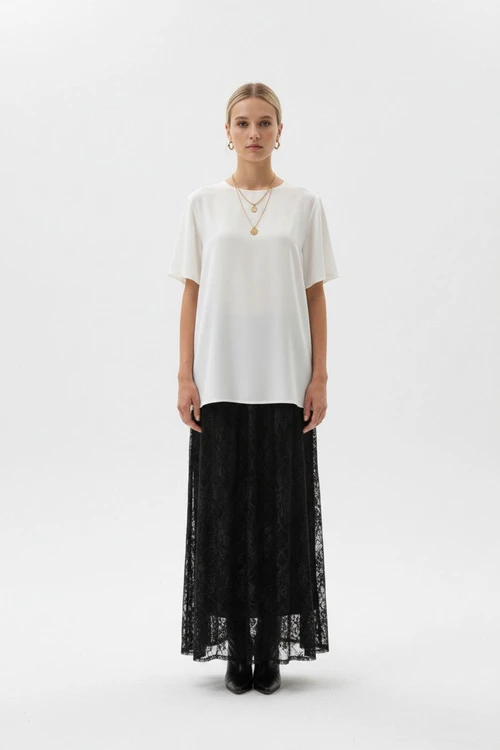 lace Mini Skirts Work Style Bottoms SFE-00014