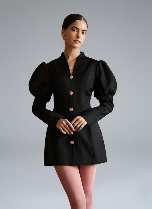 Polyester-spandex blend Midi Dresses Polyester (polyester fiber) Work Style Dresses SFE-00013