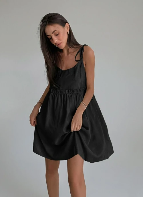 Vestidos midi de algodón Vestidos estilo trabajo SFE-00021