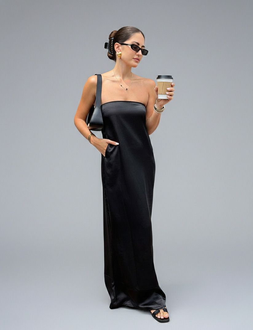 Satin Mini Dresses Polyester (polyester fiber) Work Style Dresses SFE-00001