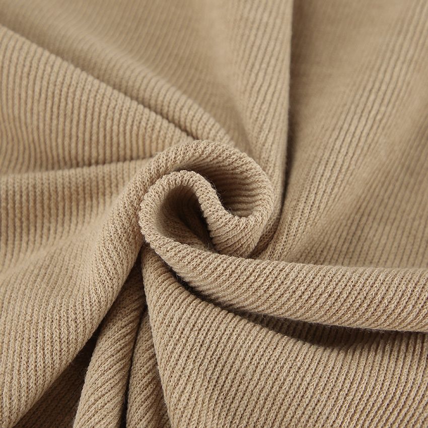 Conjunto de jersey de cuello alto de punto acogedor y pantalones de pierna ancha