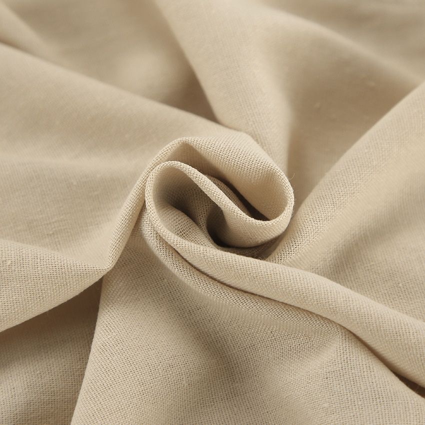 Conjunto de top corto sin mangas y pantalón con aberturas de mezcla de lino