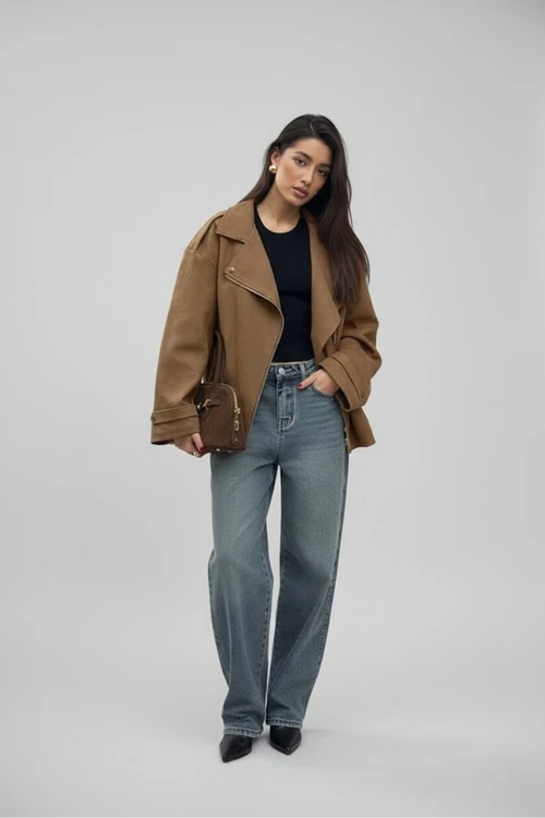 Women's Wear Brown Loose Jacket SFE-00011