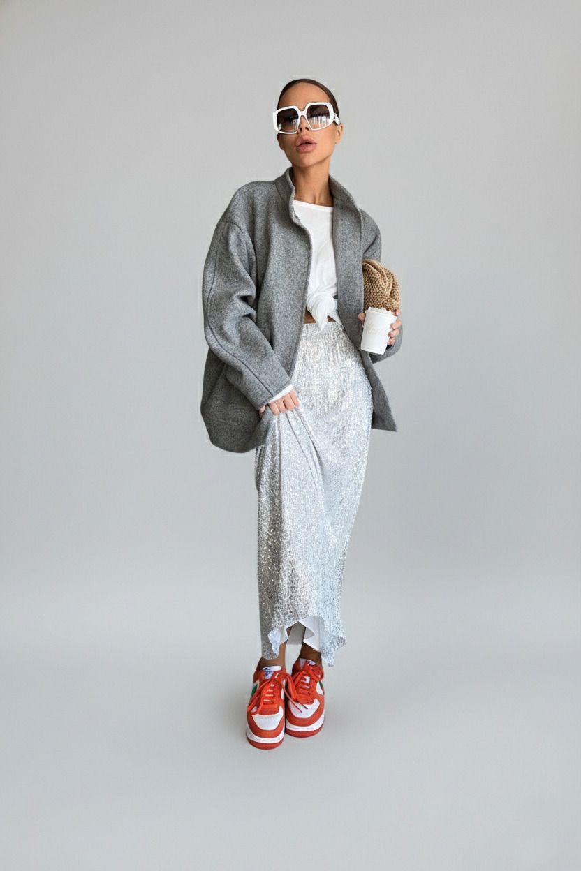 woolen Jackets Polyester (polyester fiber) Work Style Outerwear SFE-00001