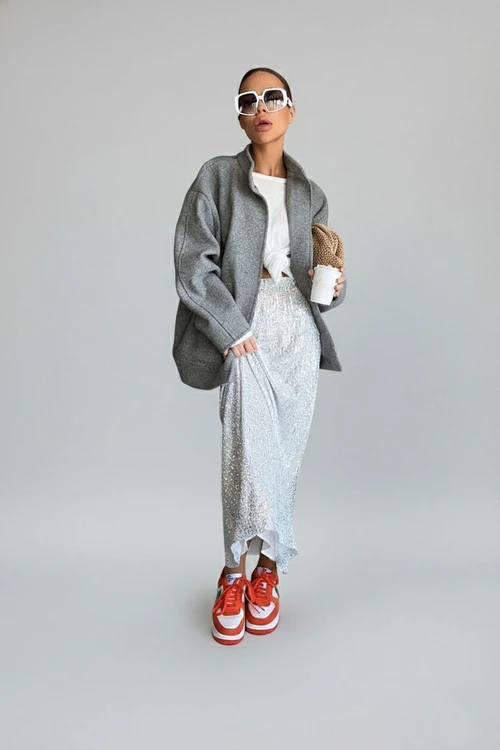 woolen Jackets Polyester (polyester fiber) Work Style Outerwear SFE-00001