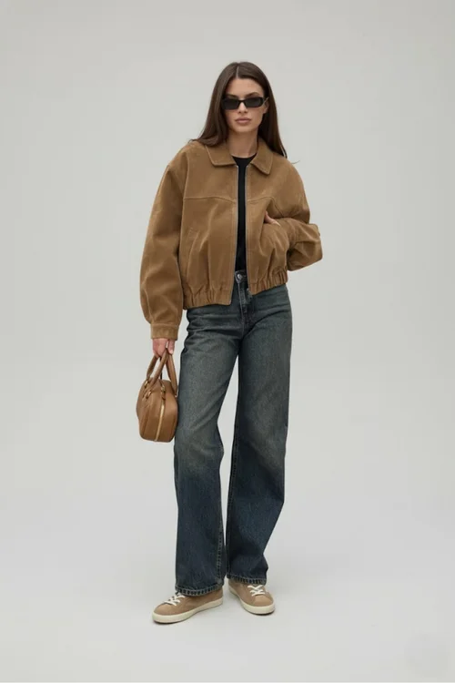 Giacca in pelle stile britannico retrò autunno/inverno SFE-00007