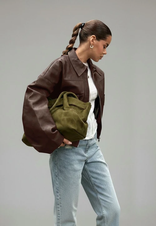 artificial fur Jackets PU Work Style Outerwear SFE-00025