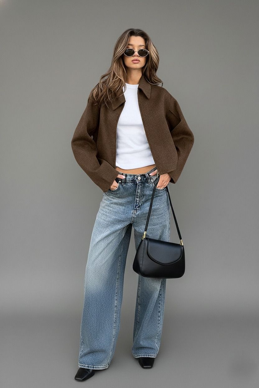 woolen fabric Jackets Work Style Outerwear SFE-00027