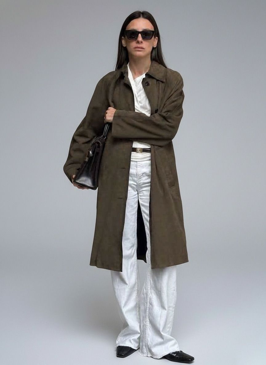 Suede Jackets Polyester (polyester fiber) Work Style Outerwear SFE-00028