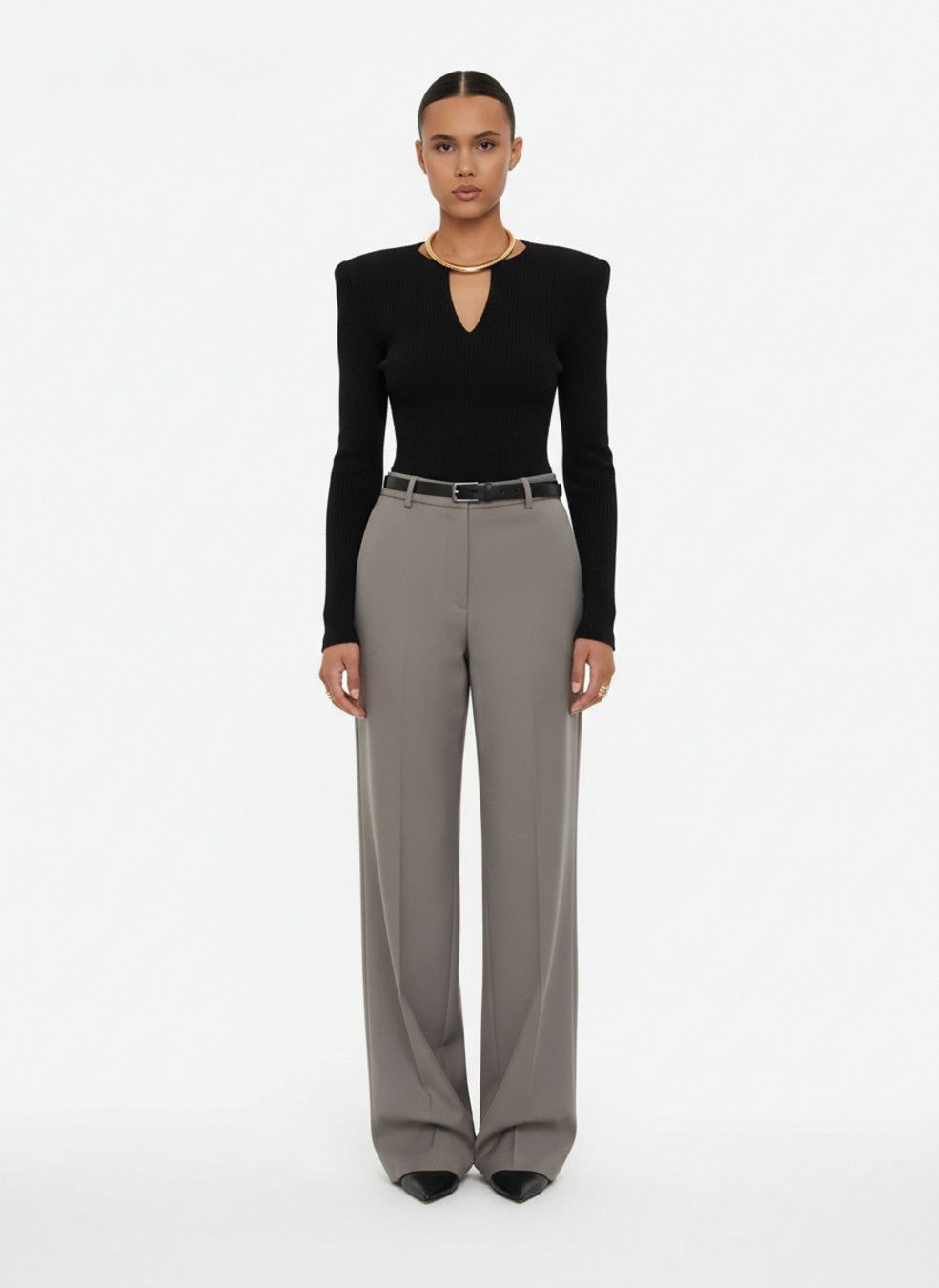 Polyester Cotton Blouses & Shirts Polyester (polyester fiber) Work Style Tops SFE-00031